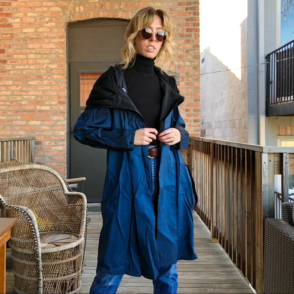 Mycra Pac Donatella Raincoat In Sapphire - Picture 7 of 8